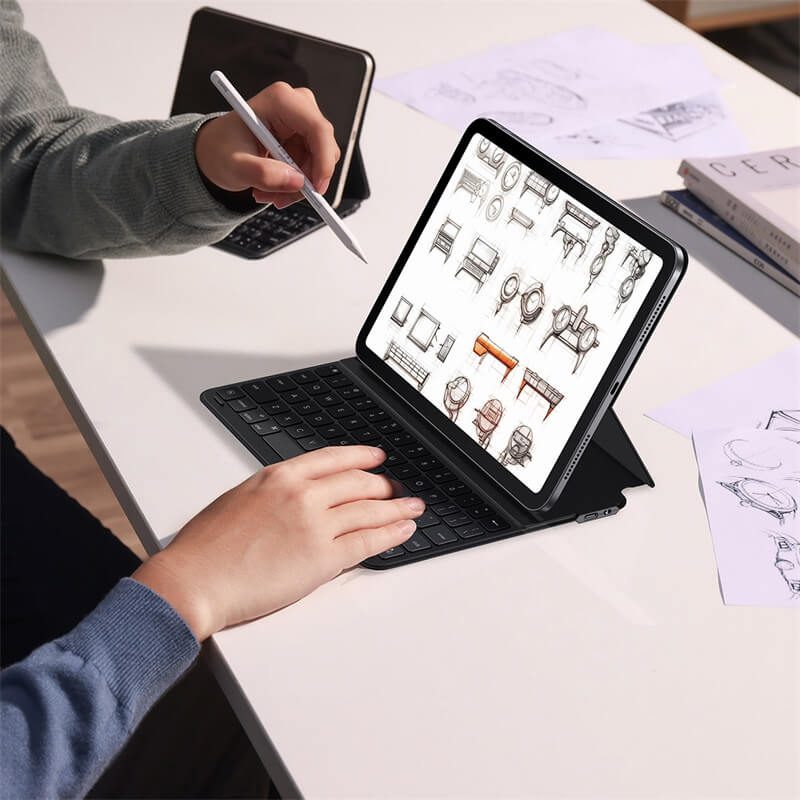 کیف کیبورد دار باسئوس مدل BS-PC023 مناسب ipad Air 4/5 10.9 و ipad Pro 11 نسل 3/4/5