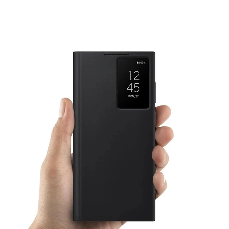 قیمت و خرید کیف کلاسوری هوشمند سامسونگ مدل Clear View Cover مناسب Galaxy S22 Ultra (غیر اصل)