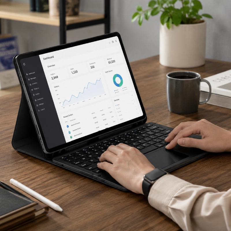 قیمت و خرید کیف کیبورد دار اسمارت مناسب تبلت سامسونگ Galaxy Tab S10 FE | S10 Lite