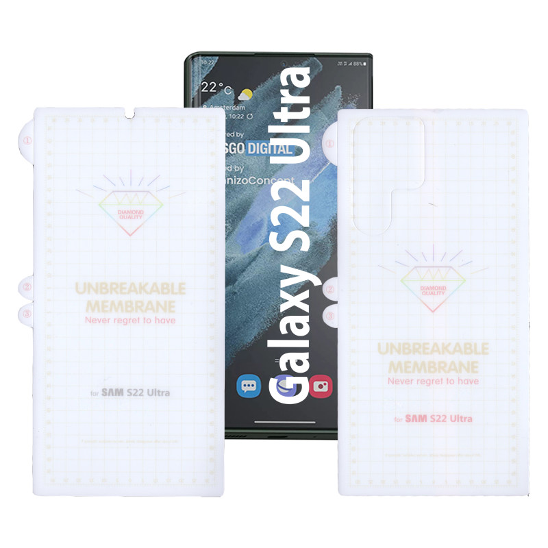 گلس هیدروژلی شفاف سامسونگ Hydrogel Galaxy S22 Ultra