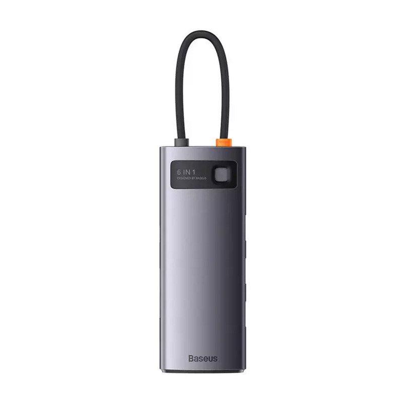 هاب تایپ سی 6 پورت باسئوس مدل Metal Gleam