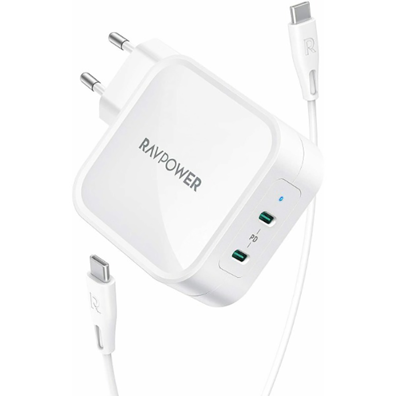 آداپتور و شارژر دیواری 30 وات راوپاور | RavPower PD RP-PC132