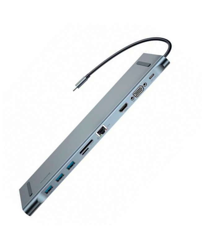 هاب 11 پورت باسئوس | Baseus C-C3UE2HVMS01 Enjoyment Series HUB Adapter