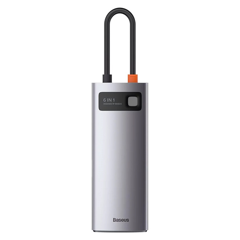 هاب USB-C باسئوس | Baseus Metal Gleam Series 6in1 Multifunctional