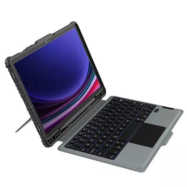 کیف کیبورد دار نیلکین مدل Bumper Combo مناسب Galaxy Tab S9 Fe Plus/S9 Plus/S10 plus