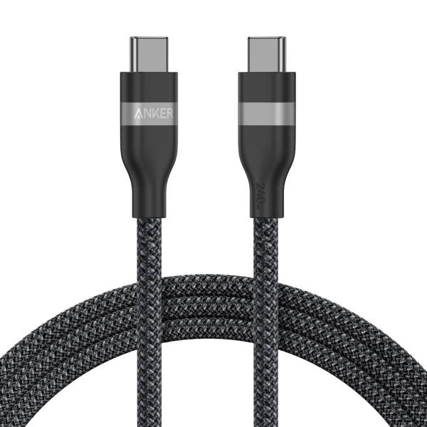 کابل شارژ 240 وات 1.8 متری USB-C به USB-C انکر مدل A82E2