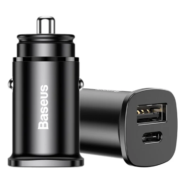 شارژر فندکی 30 وات 2 پورت باسئوس مدل  BS-C15C