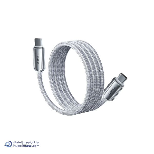کابل شارژ 1.2 متری USB-C به USB-C توراس مدل C3BA24